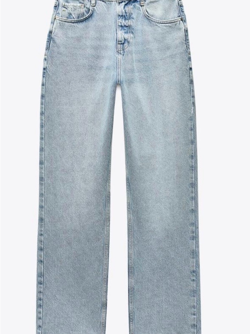 Zara Light Blue Straight Leg Women's Jeans
